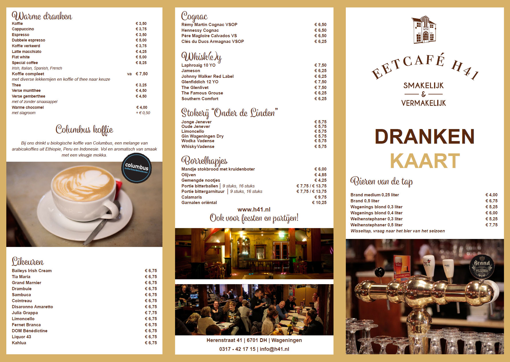 Drankenkaart H41